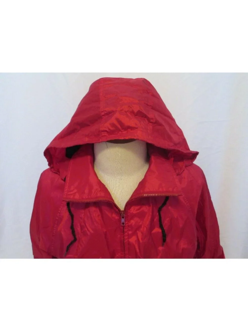 Eddie Bauer Men's Red Breathable Jacket Lined Waterproof Coated Size XL